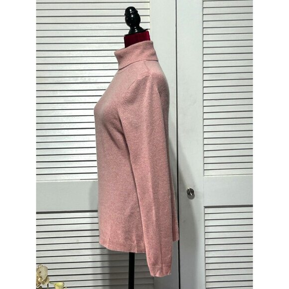 Charter Club Women's Pink Luxury Cashmere Turtleneck Pullover Sweater Sz M 3058 - Picture 4 of 11